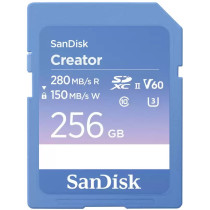 SanDisk Creator SD UHS-II 256GB - Blue SDXC Card, U3/V60, 280MB/s Read, 150MB/s Write — Buy in Cyprus with Fast Delivery