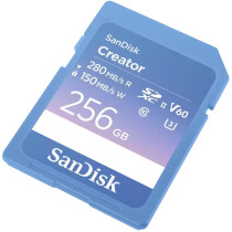 SanDisk Creator SD UHS-II 256GB - Blue SDXC Card, U3/V60, 280MB/s Read, 150MB/s Write — Buy in Cyprus with Fast Delivery