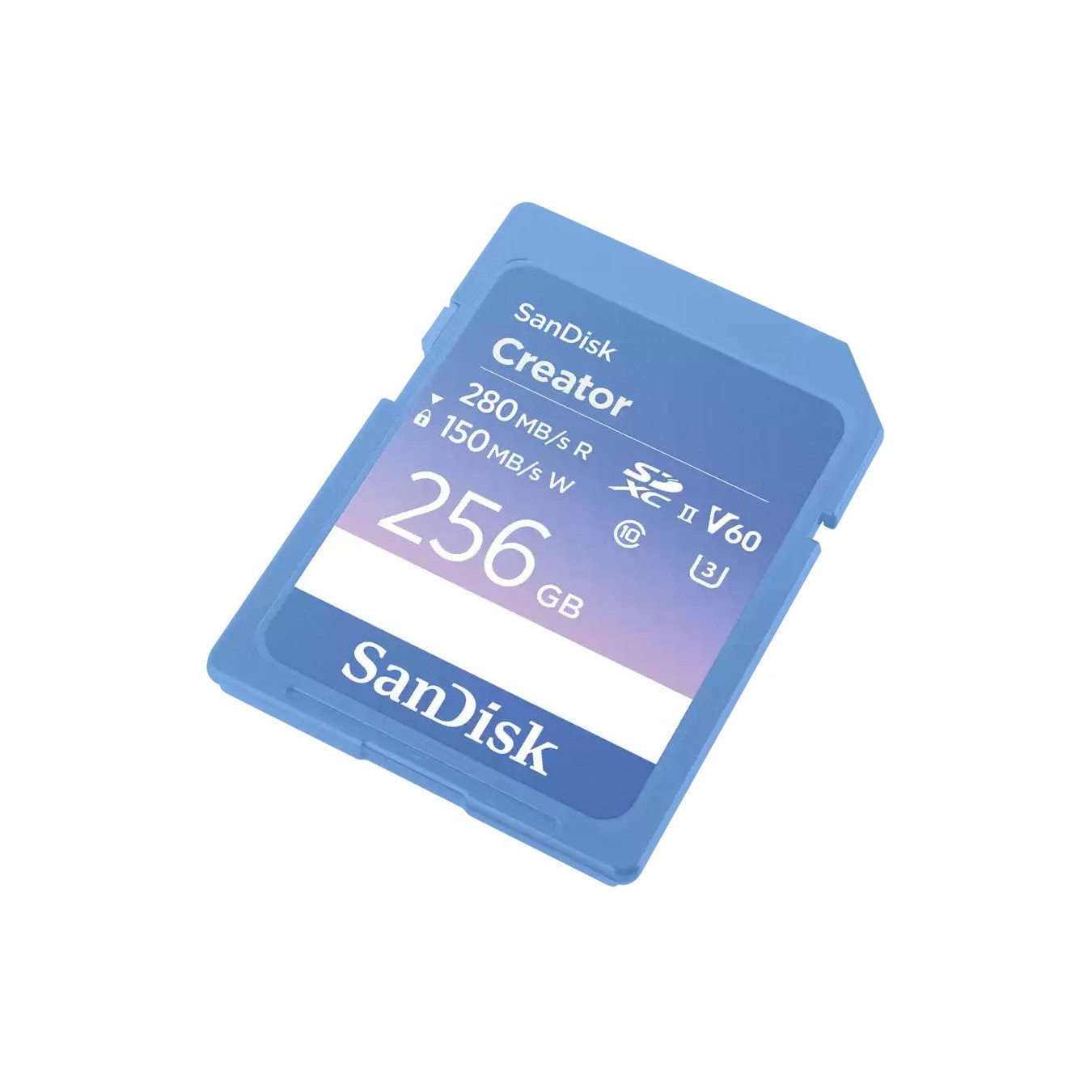 SanDisk Creator SD UHS-II 256GB - Blue SDXC Card, U3/V60, 280MB/s Read, 150MB/s Write — Buy in Cyprus with Fast Delivery