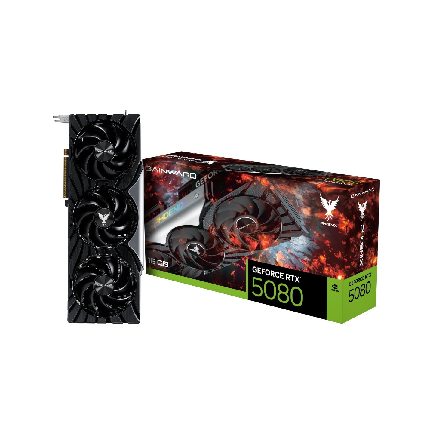 Gainward Phoenix GeForce RTX 5080 - 16GB GDDR7, 256-bit, 2617MHz Boost - PCIe 5.0, 3x Fans (Boxed)
