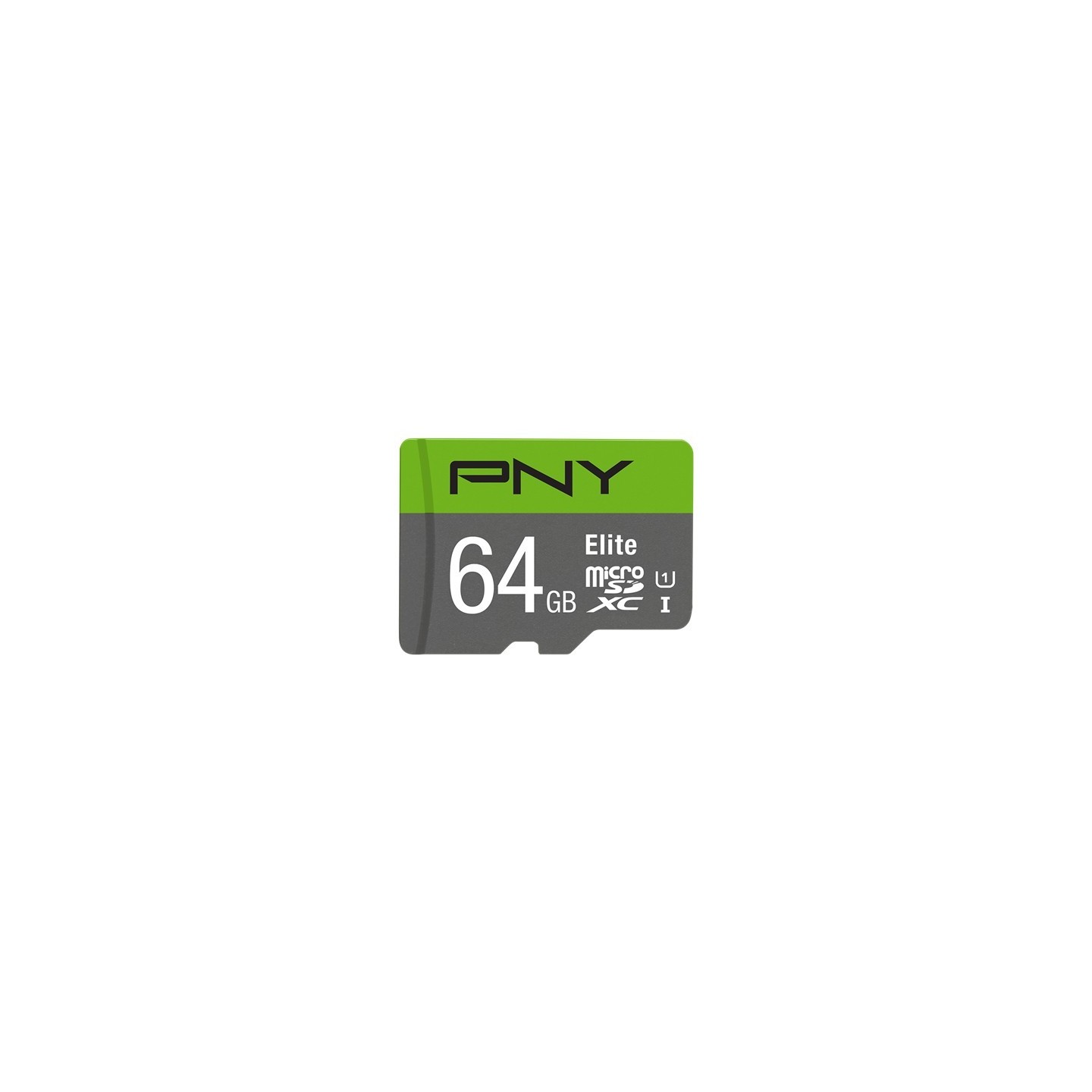 PNY Elite microSDXC 64GB U1 (Class 10) Memory Card - Green/Grey — Buy in Cyprus with Fast Delivery