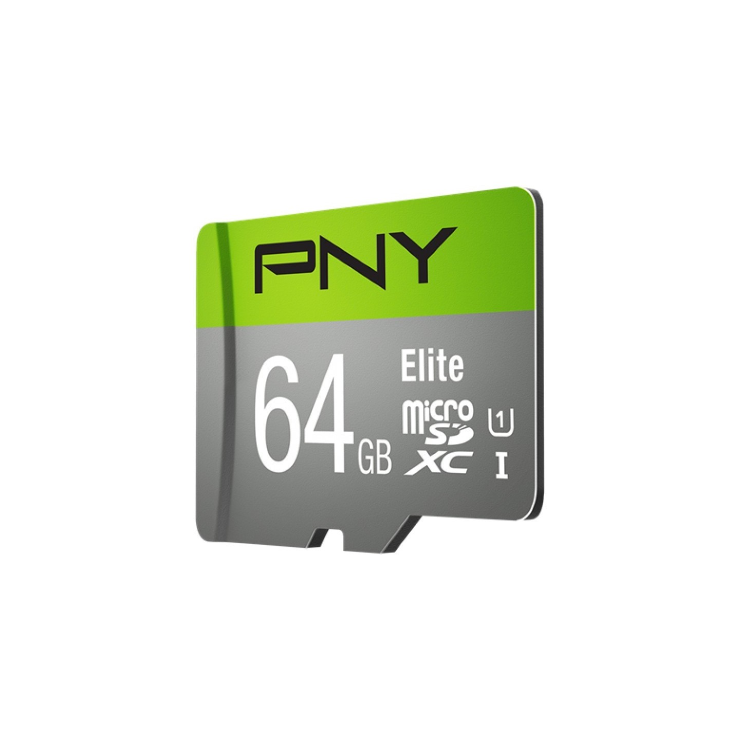 PNY Elite microSDXC 64GB U1 (Class 10) Memory Card - Green/Grey — Buy in Cyprus with Fast Delivery