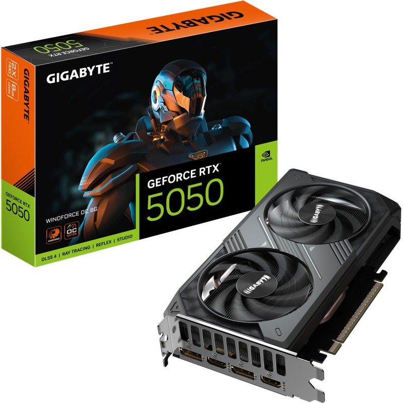 GIGABYTE GeForce RTX 5050 WINDFORCE OC GV-N5050WF2OC-8GD 8GB GDDR6 (Boxed) — Buy in Cyprus with Fast Delivery