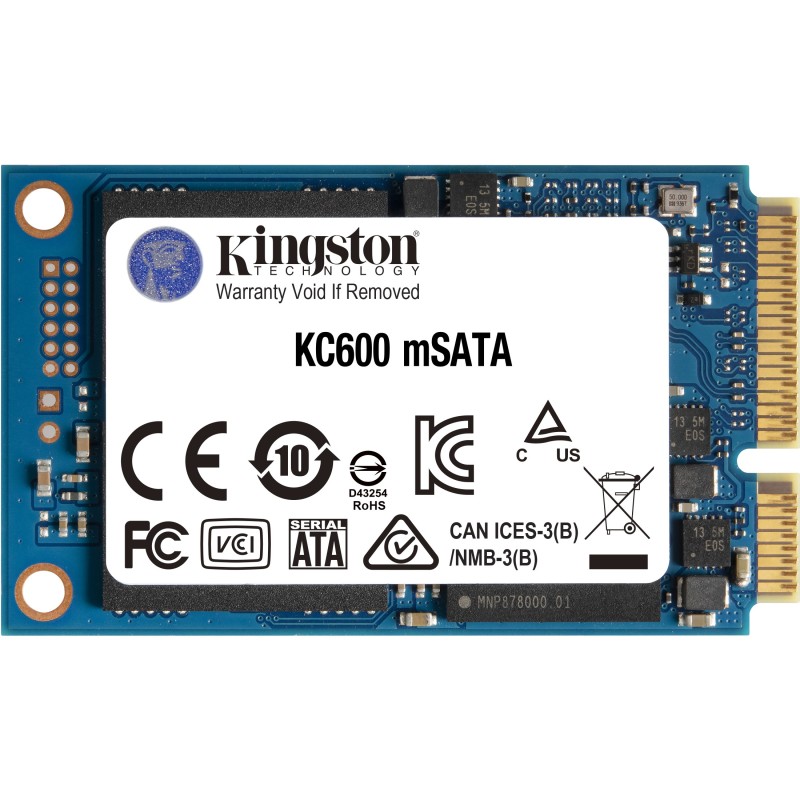 Buy Kingston KC600 - 1TB (1024GB) mSATA SSD - SATA III 6Gb/s, 550/520 MB/s, 3D T... in Cyprus, Nicosia, Limassol, Larnaka, Pafos