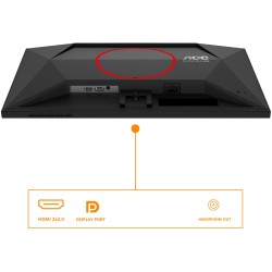 Buy AOC Q24G4RE - 23.8" QHD Fast IPS Gaming Monitor - Black/Red, 180Hz, 1ms GTG,... in Cyprus, Nicosia, Limassol, Larnaka, Pafos