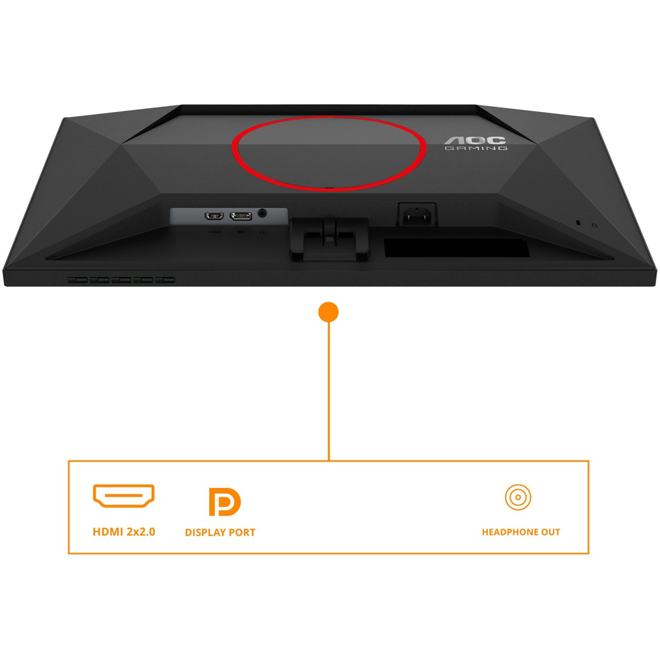 AOC Q24G4RE - 23.8" QHD Fast IPS Gaming Monitor - Black/Red, 180Hz, 1ms GTG, HDR10 — Buy in Cyprus with Fast Delivery