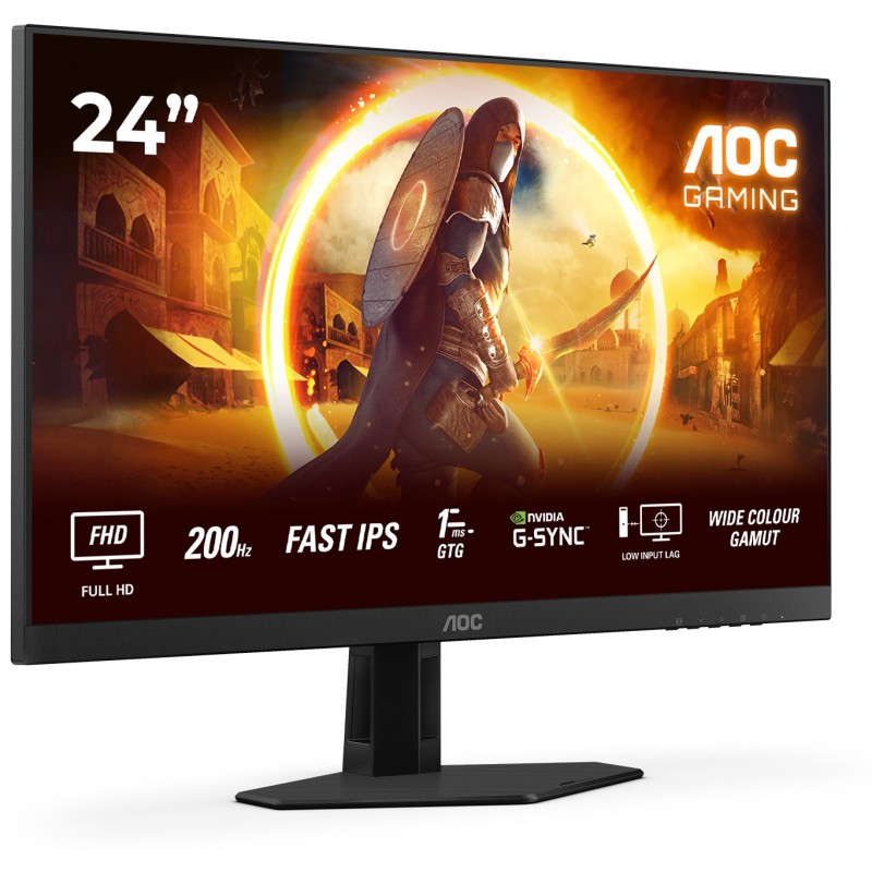 Buy AOC Q24G4RE - 23.8" QHD Fast IPS Gaming Monitor - Black/Red, 180Hz, 1ms GTG,... in Cyprus, Nicosia, Limassol, Larnaka, Pafos