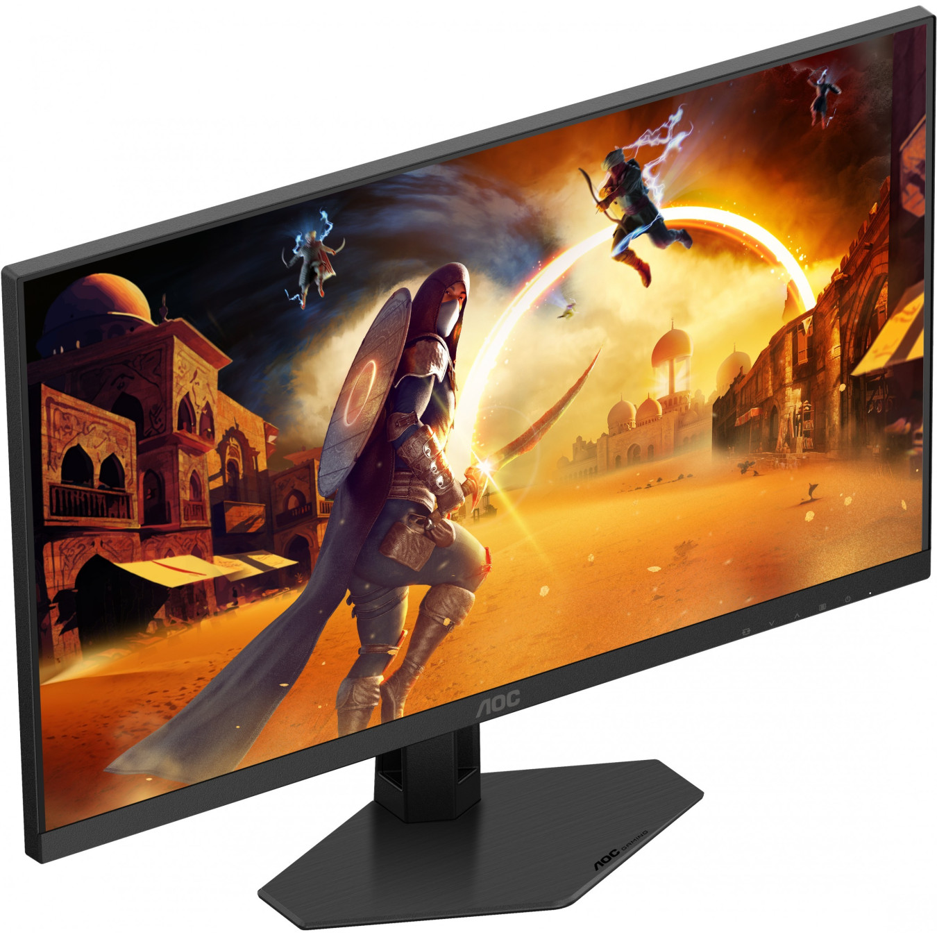 AOC Q24G4RE - 23.8" QHD Fast IPS Gaming Monitor - Black/Red, 180Hz, 1ms GTG, HDR10 — Buy in Cyprus with Fast Delivery