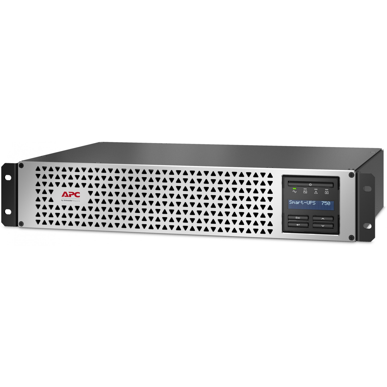 APC Smart-UPS SMTL750RMI2UC - 750VA/600W LiFePO4 Line-Interactive UPS, Rack/Tower 2U, 6×IEC-C13, Short Depth, LCD (Grey)