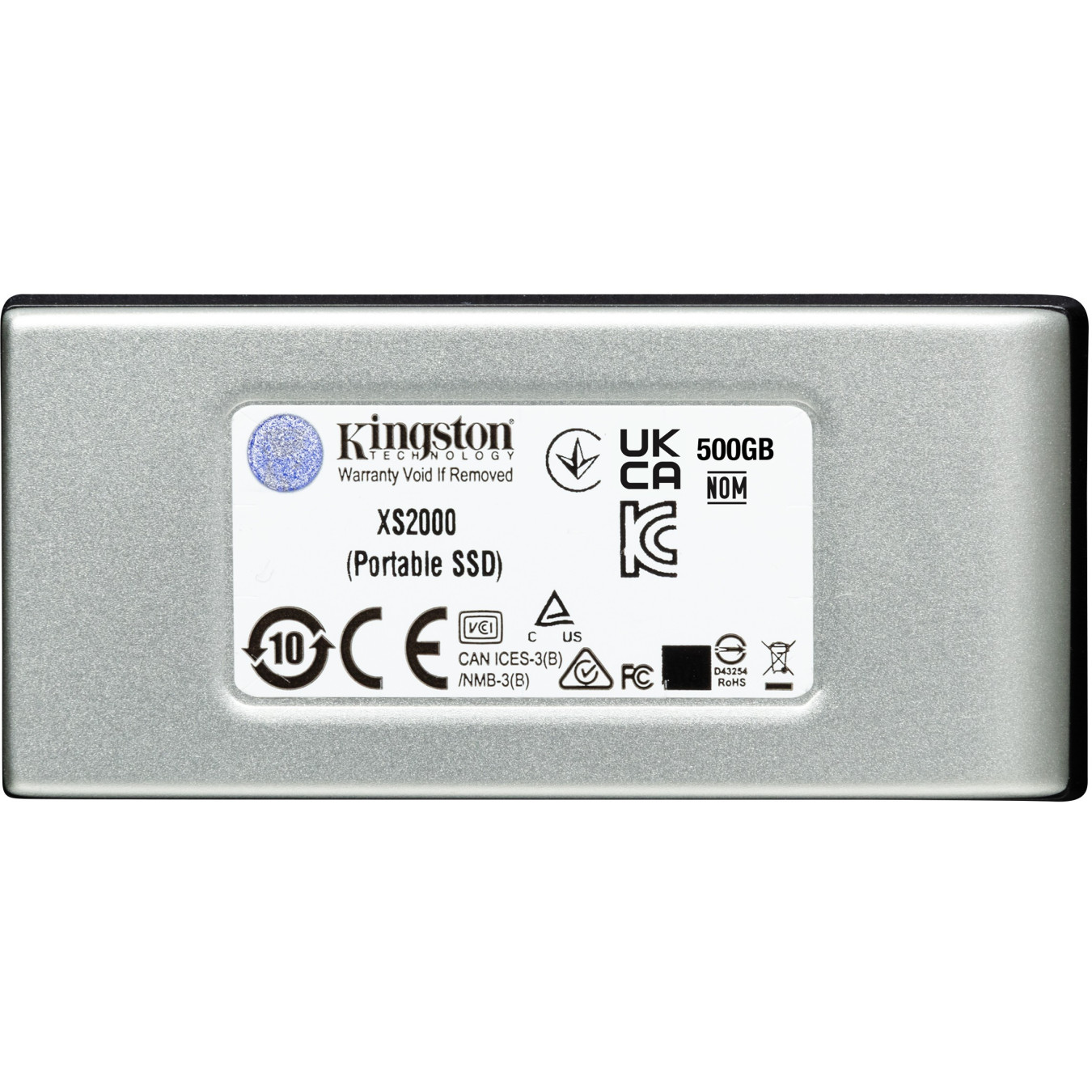 Kingston XS2000 Portable SSD - 4TB - USB-C 3.2 Gen2, 2000 MB/s, Black/Silver — Buy in Cyprus with Fast Delivery