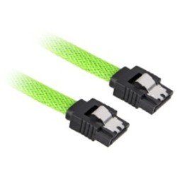 Buy Sharkoon SATA III Cable - 0.3 m - Sleeved, Black & Green, 6 Gbit/s in Cyprus, Nicosia, Limassol, Larnaka, Pafos
