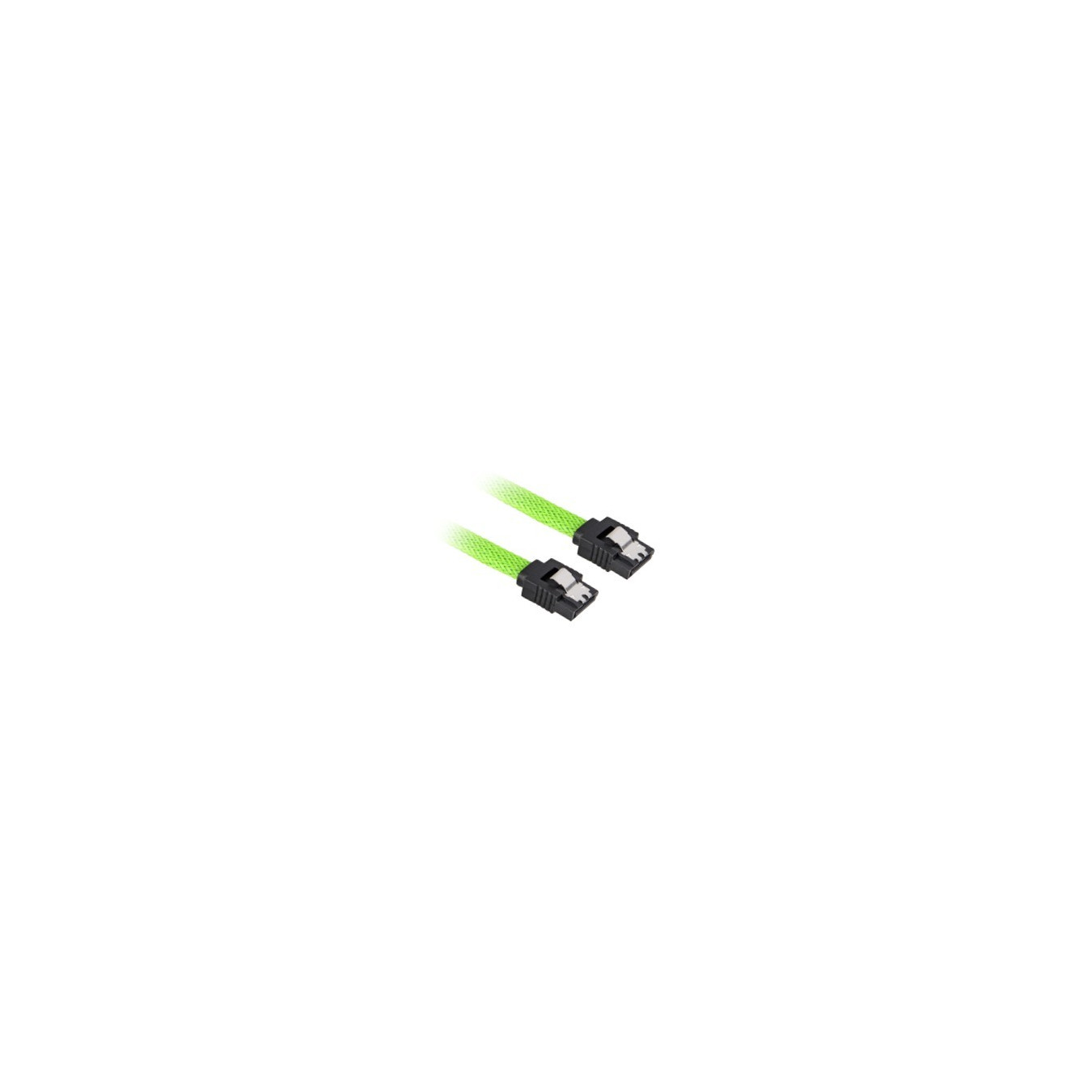 Sharkoon SATA III Cable - 0.3 m - Sleeved, Black & Green, 6 Gbit/s — Buy in Cyprus with Fast Delivery