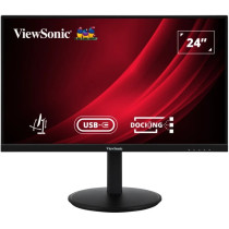 ViewSonic VG2409U-2 - 23.8" FHD IPS 100Hz Monitor, USB-C/DP/HDMI, FreeSync, Height/Swivel/Pivot, Black