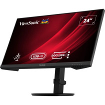 ViewSonic VG2409U-2 - 23.8" FHD IPS 100Hz Monitor, USB-C/DP/HDMI, FreeSync, Height/Swivel/Pivot, Black