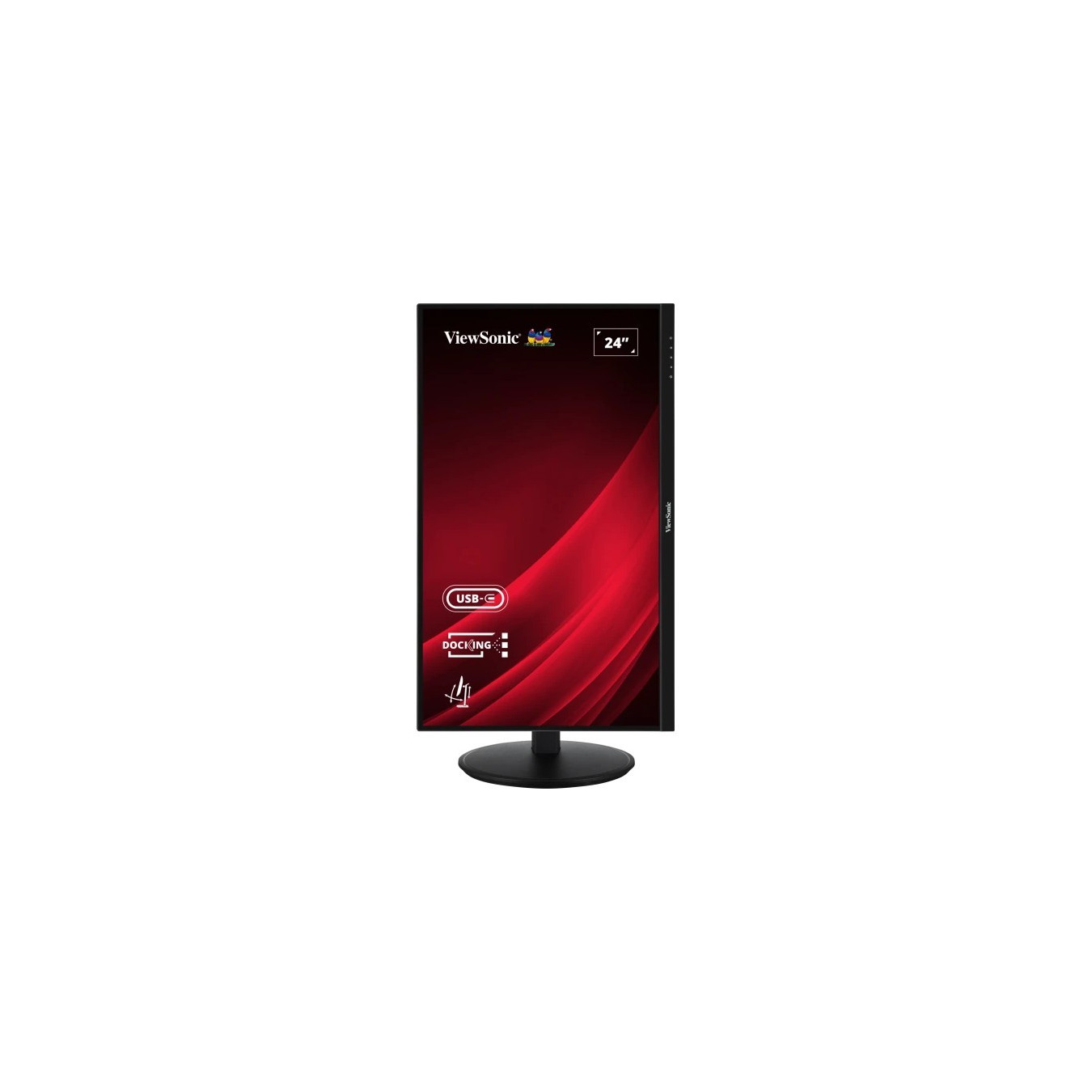 ViewSonic VG2409U-2 - 23.8" FHD IPS 100Hz Monitor, USB-C/DP/HDMI, FreeSync, Height/Swivel/Pivot, Black