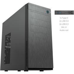 Buy Chieftec Elox HC-10B-OP - Black Mini-Tower PC Case, ATX/mATX/Mini-ITX, 380mm... in Cyprus, Nicosia, Limassol, Larnaka, Pafos