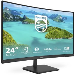 Buy Philips 241E1SCA - 23.6in Curved VA Full HD Monitor (1920x1080) - 75Hz, 4ms,... in Cyprus, Nicosia, Limassol, Larnaka, Pafos