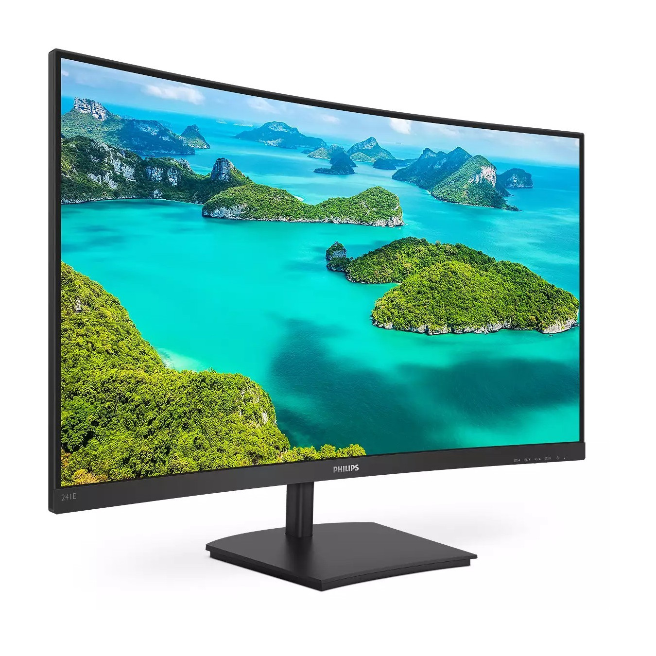 Philips 241E1SCA - 23.6in Curved VA Full HD Monitor (1920x1080) - 75Hz, 4ms, HDMI, Speakers, Black