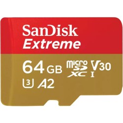 Buy SanDisk Extreme microSDXC 64GB - Gold/Red - UHS-I U3 V30, 160MB/s Read, 60MB... in Cyprus, Nicosia, Limassol, Larnaka, Pafos