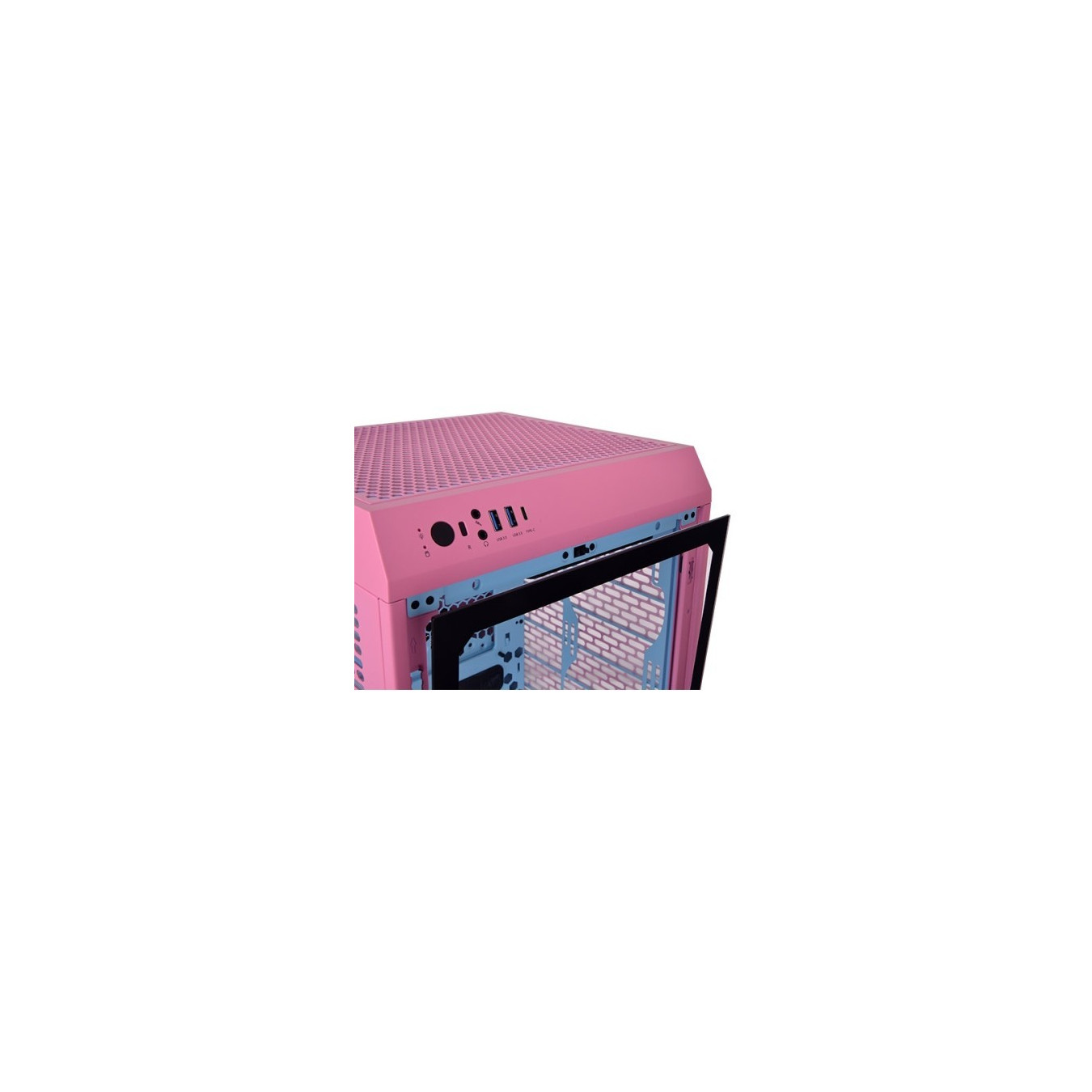 Thermaltake The Tower 200 - Mini-ITX Gaming PC Case, Tempered Glass, Bubble Pink — Buy in Cyprus with Fast Delivery