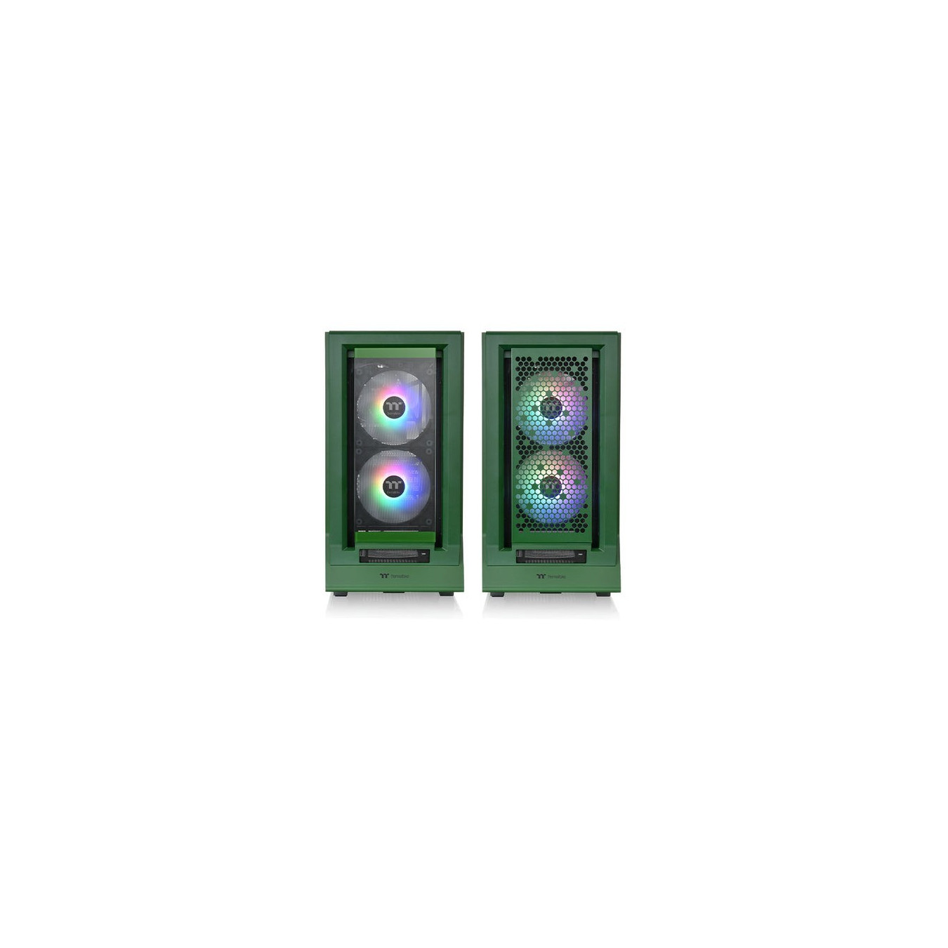Thermaltake Ceres 350 MX - Midi Tower Case - Racing Green, E-ATX/ATX Support, RGB Fans, USB-C