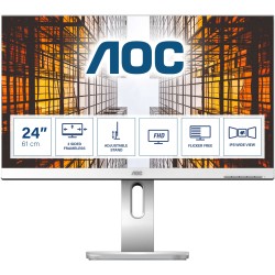 Buy AOC P1 X24P1/GR - 24" (61 cm) WUXGA IPS Monitor - Grey, 1920x1200, 60Hz, 4 m... in Cyprus, Nicosia, Limassol, Larnaka, Pafos