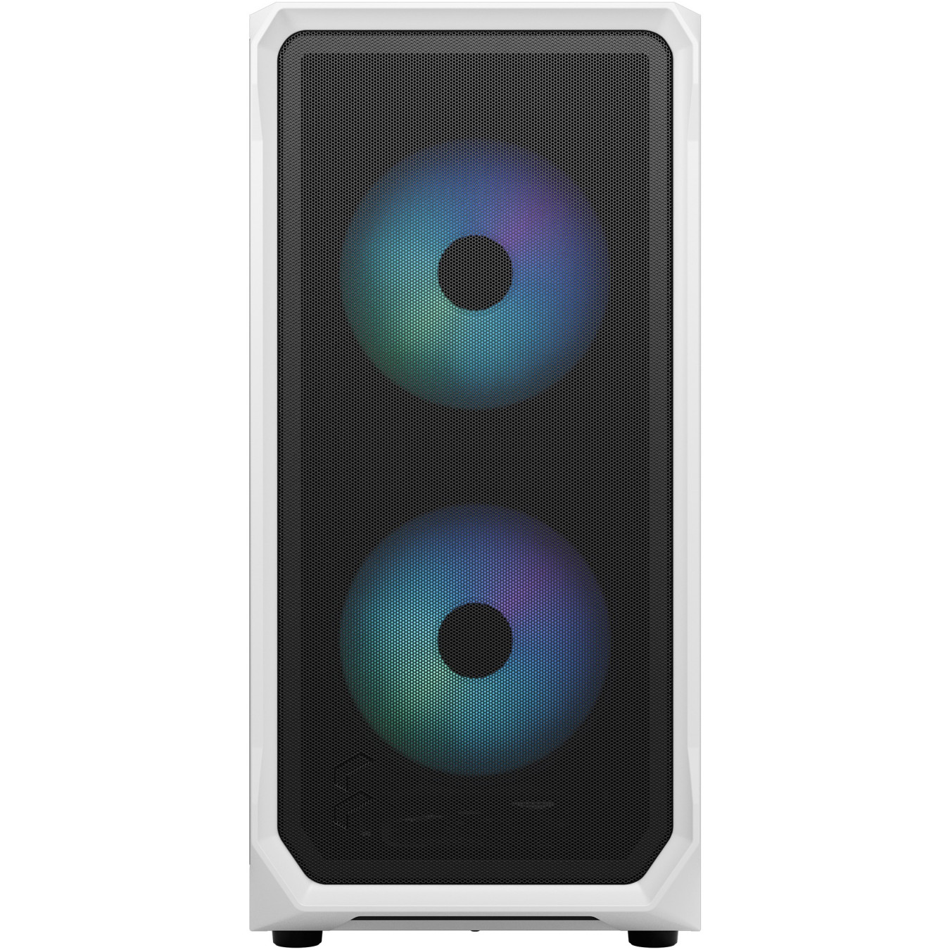 Fractal Design Focus 2 RGB - Mid-Tower Case - White, Tempered Glass, RGB Fans, ATX/mATX/Mini-ITX