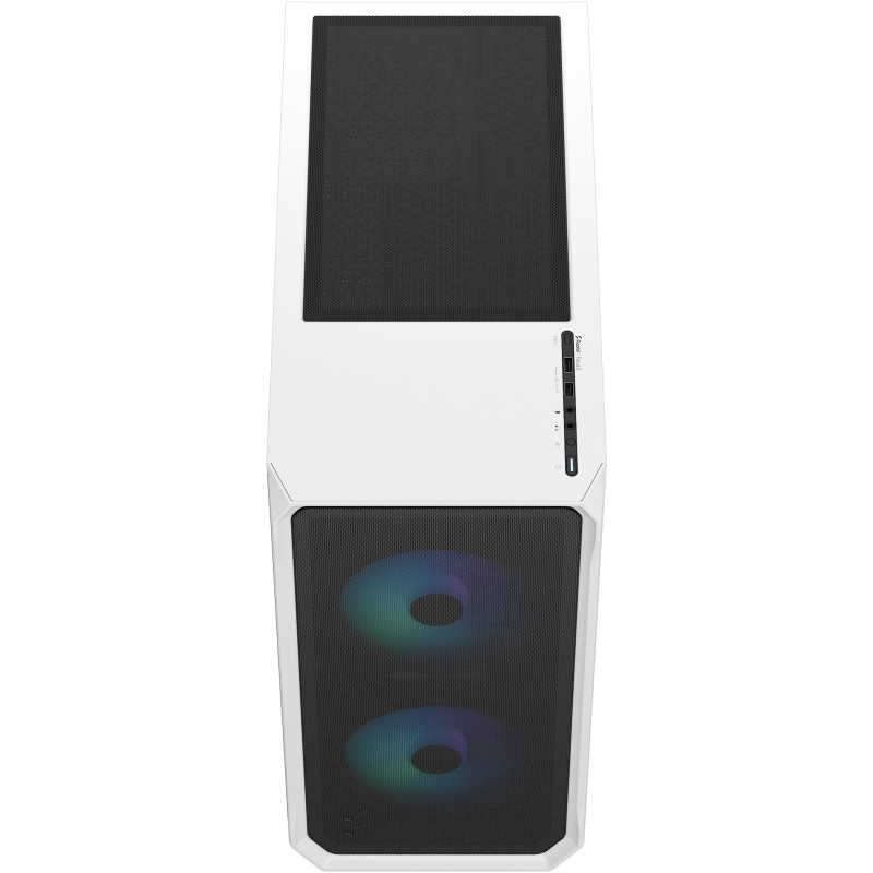 Buy Fractal Design Focus 2 RGB - Mid-Tower Case - White, Tempered Glass, RGB Fan... in Cyprus, Nicosia, Limassol, Larnaka, Pafos