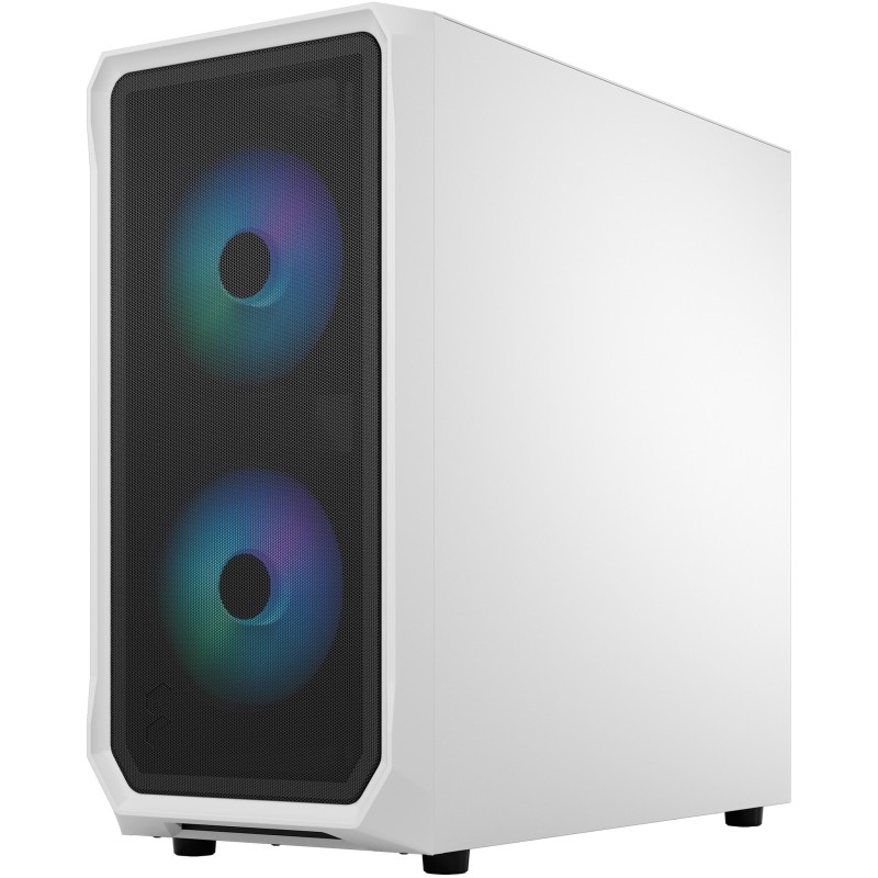 Buy Fractal Design Focus 2 RGB - Mid-Tower Case - White, Tempered Glass, RGB Fan... in Cyprus, Nicosia, Limassol, Larnaka, Pafos