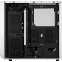 Buy Fractal Design Focus 2 RGB - Mid-Tower Case - White, Tempered Glass, RGB Fan... in Cyprus, Nicosia, Limassol, Larnaka, Pafos