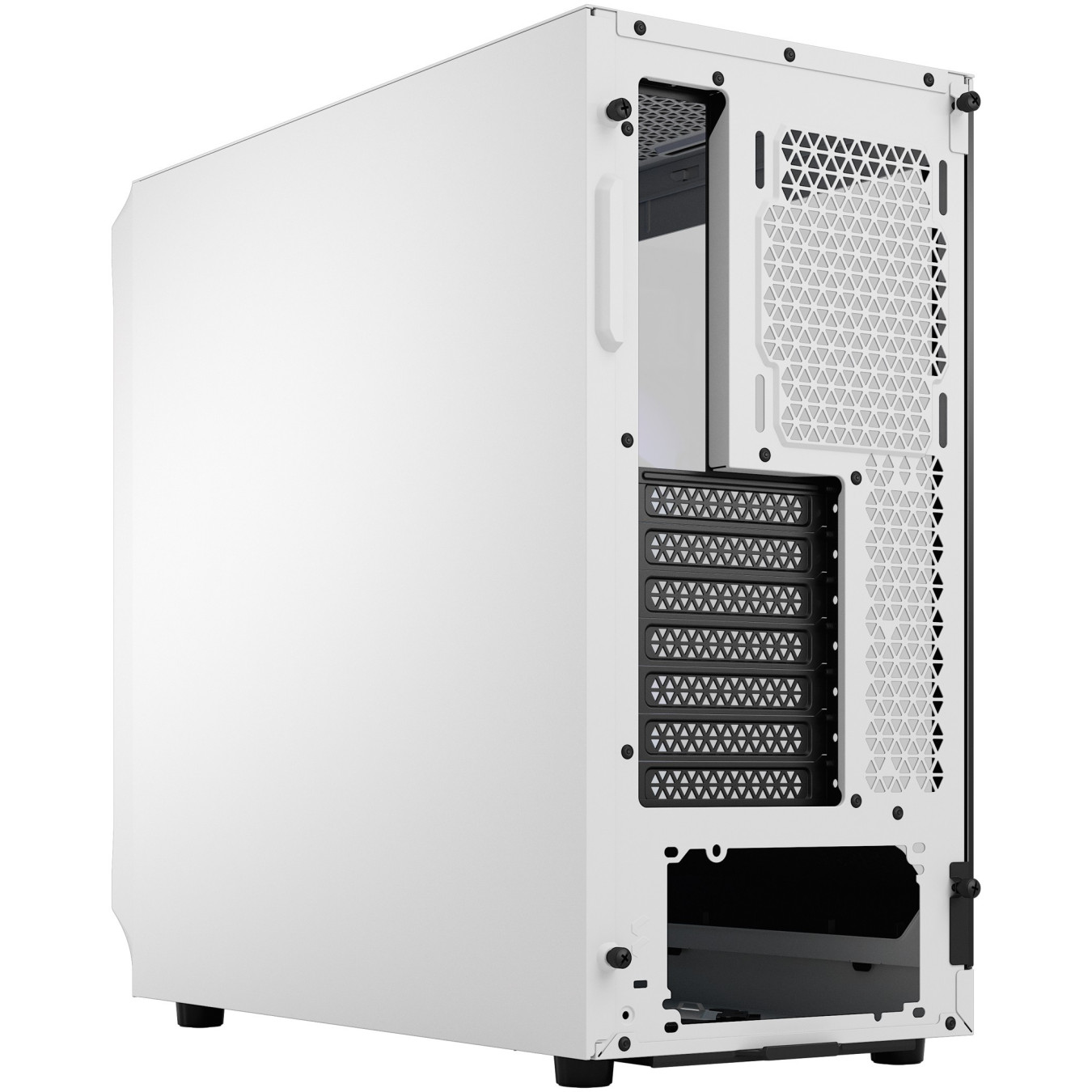 Fractal Design Focus 2 RGB - Mid-Tower Case - White, Tempered Glass, RGB Fans, ATX/mATX/Mini-ITX