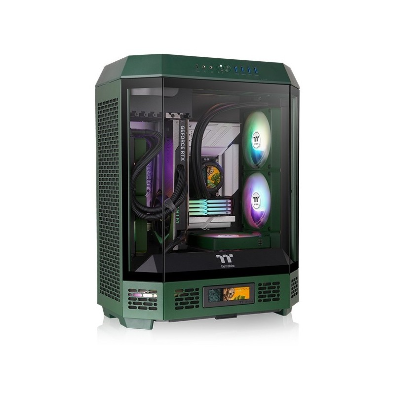 Buy Thermaltake The Tower 600 TG - Mid Tower Gaming PC Case - Racing Green, Temp... in Cyprus, Nicosia, Limassol, Larnaka, Pafos