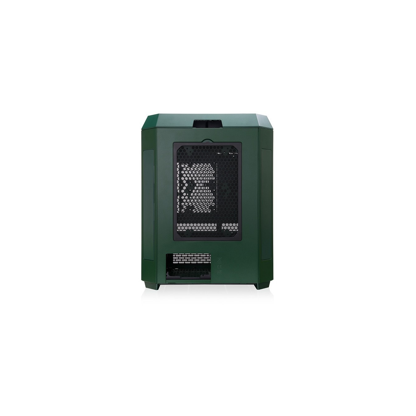 Thermaltake The Tower 600 TG - Mid Tower Gaming PC Case - Racing Green, Tempered Glass, USB-C