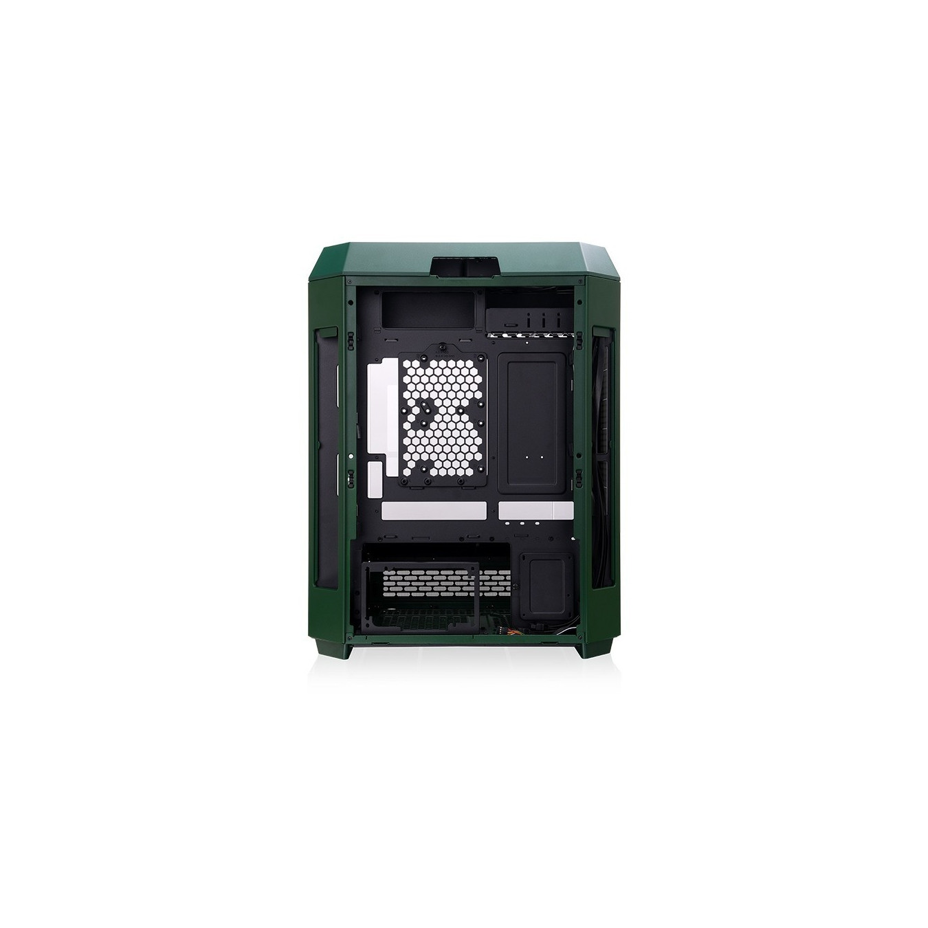 Thermaltake The Tower 600 TG - Mid Tower Gaming PC Case - Racing Green, Tempered Glass, USB-C