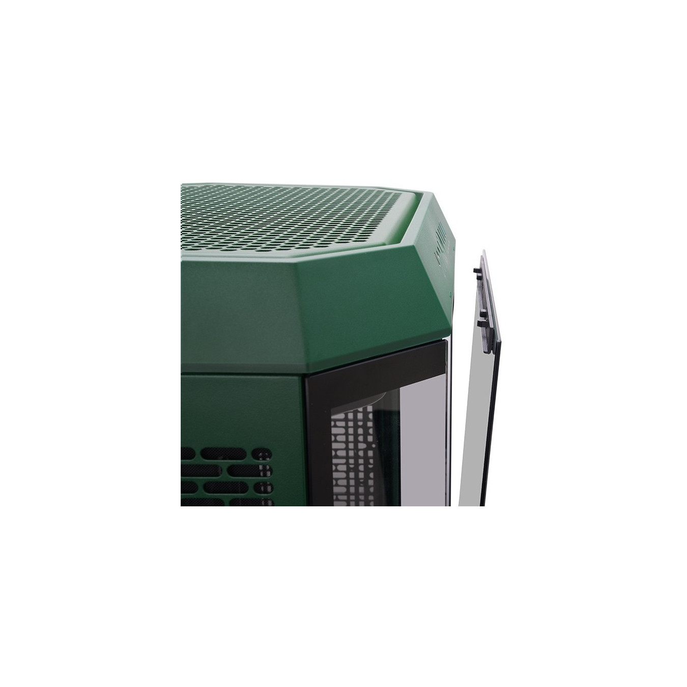 Thermaltake The Tower 600 TG - Mid Tower Gaming PC Case - Racing Green, Tempered Glass, USB-C