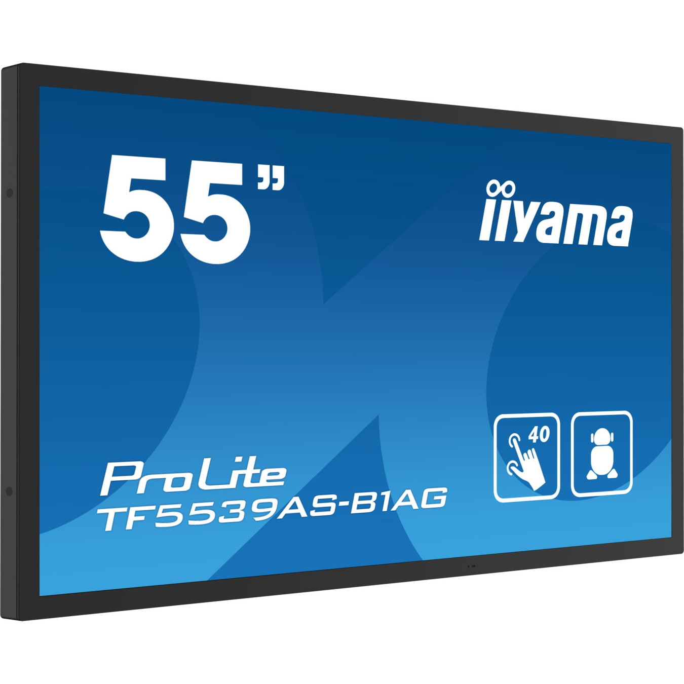 iiyama TF5539AS-B1AG - 55-inch 4K Android All-in-One Touch Display, IPS, 40-point, 4GB/32GB, Black