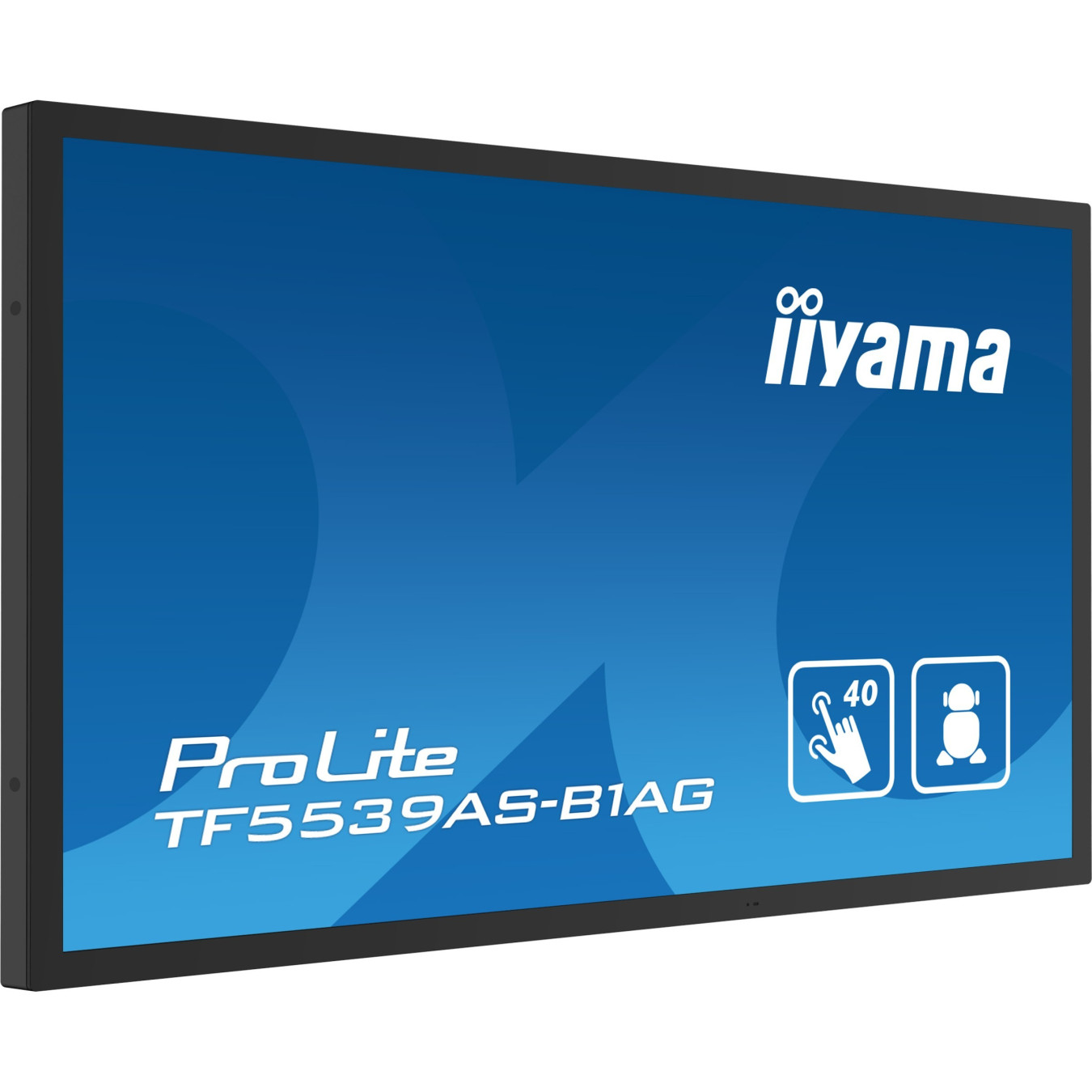 iiyama TF5539AS-B1AG - 55-inch 4K Android All-in-One Touch Display, IPS, 40-point, 4GB/32GB, Black