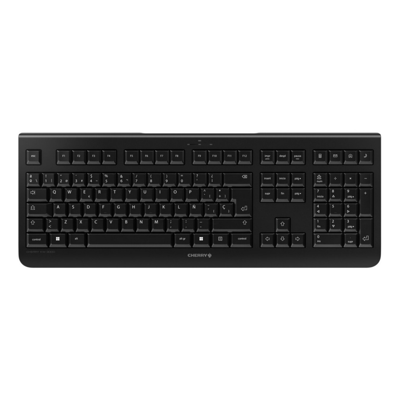 Cherry KW 3000 - Wireless RF 2.4GHz Full-Size Keyboard - Black, Spanish QWERTY, 109 Keys — Buy in Cyprus with Fast Delivery