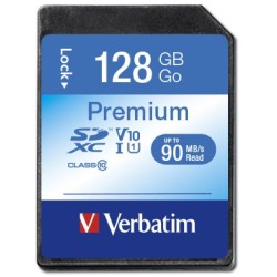 Buy Verbatim Premium SDXC Card - 128GB - Class 10 (U1), up to 80 MB/s Transfer, ... in Cyprus, Nicosia, Limassol, Larnaka, Pafos
