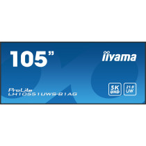 iiyama LH10551UWS-B1AG - 105" 21:9 5K2K IPS LED Digital Signage Display, Black (HDMI 2.0 / DP / USB-C, 24/7)