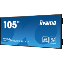 iiyama LH10551UWS-B1AG - 105" 21:9 5K2K IPS LED Digital Signage Display, Black (HDMI 2.0 / DP / USB-C, 24/7)