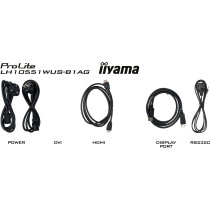 iiyama LH10551UWS-B1AG - 105" 21:9 5K2K IPS LED Digital Signage Display, Black (HDMI 2.0 / DP / USB-C, 24/7)