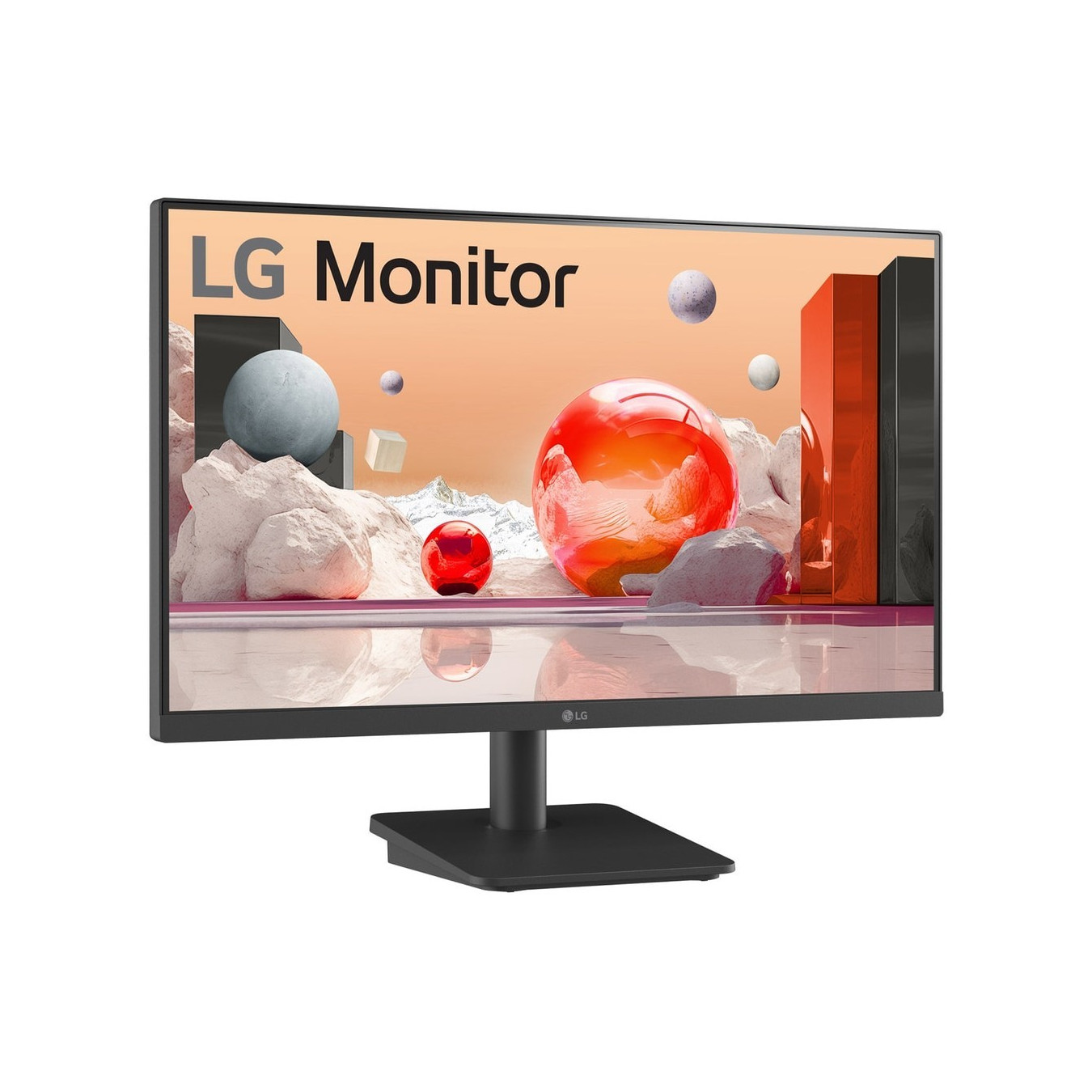 LG 24BA400-B - 23.8-inch FHD IPS Monitor - Black, 100Hz, 5ms GTG, DP/DVI/2xHDMI/USB, 2x2W Speakers, VESA 75x75