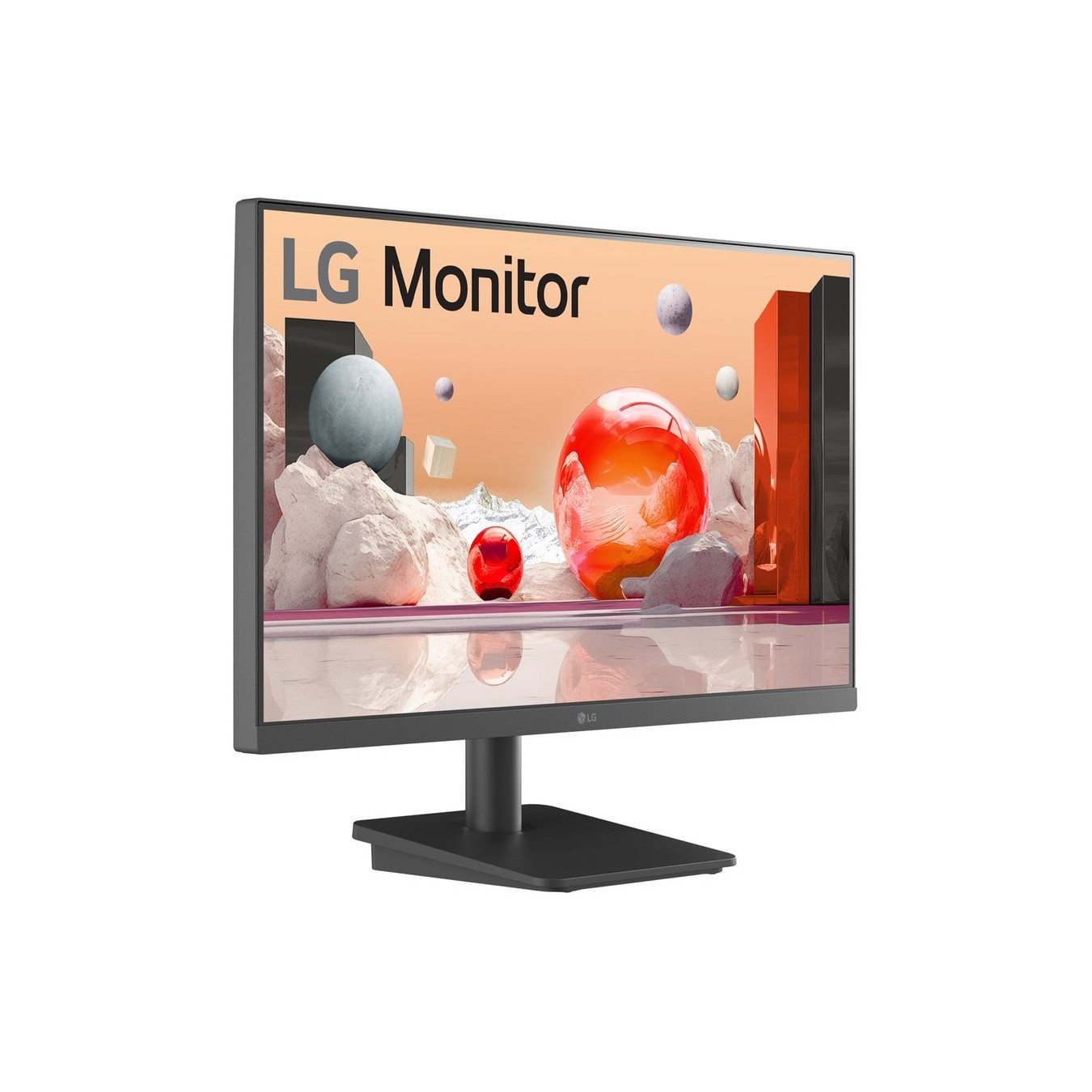LG 24BA400-B - 23.8-inch FHD IPS Monitor - Black, 100Hz, 5ms GTG, DP/DVI/2xHDMI/USB, 2x2W Speakers, VESA 75x75