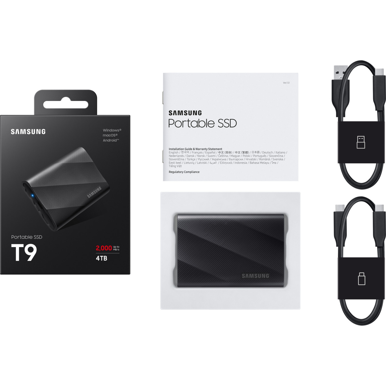 Samsung T9 4TB Portable SSD – USB 3.2 Gen 2x2, 2000MB/s | Armenius Store