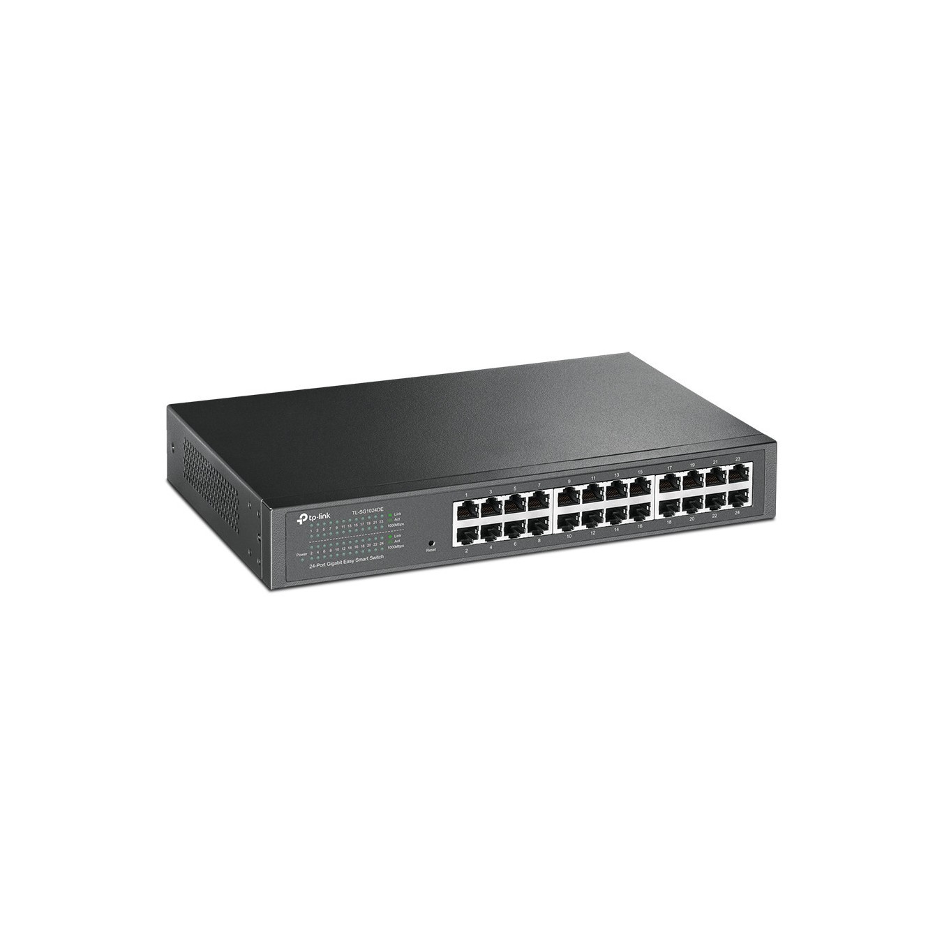 TP-Link TL-SG1024DE - 24-Port Gigabit Easy Smart L2 Switch - Rackmount 1U, Black — Buy in Cyprus with Fast Delivery