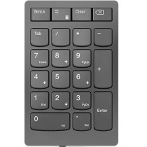 Lenovo GO Wireless Numeric Keypad - 4Y41C33791 - Grey, 21-Key Tactile, 2.4 GHz RF with USB Receiver