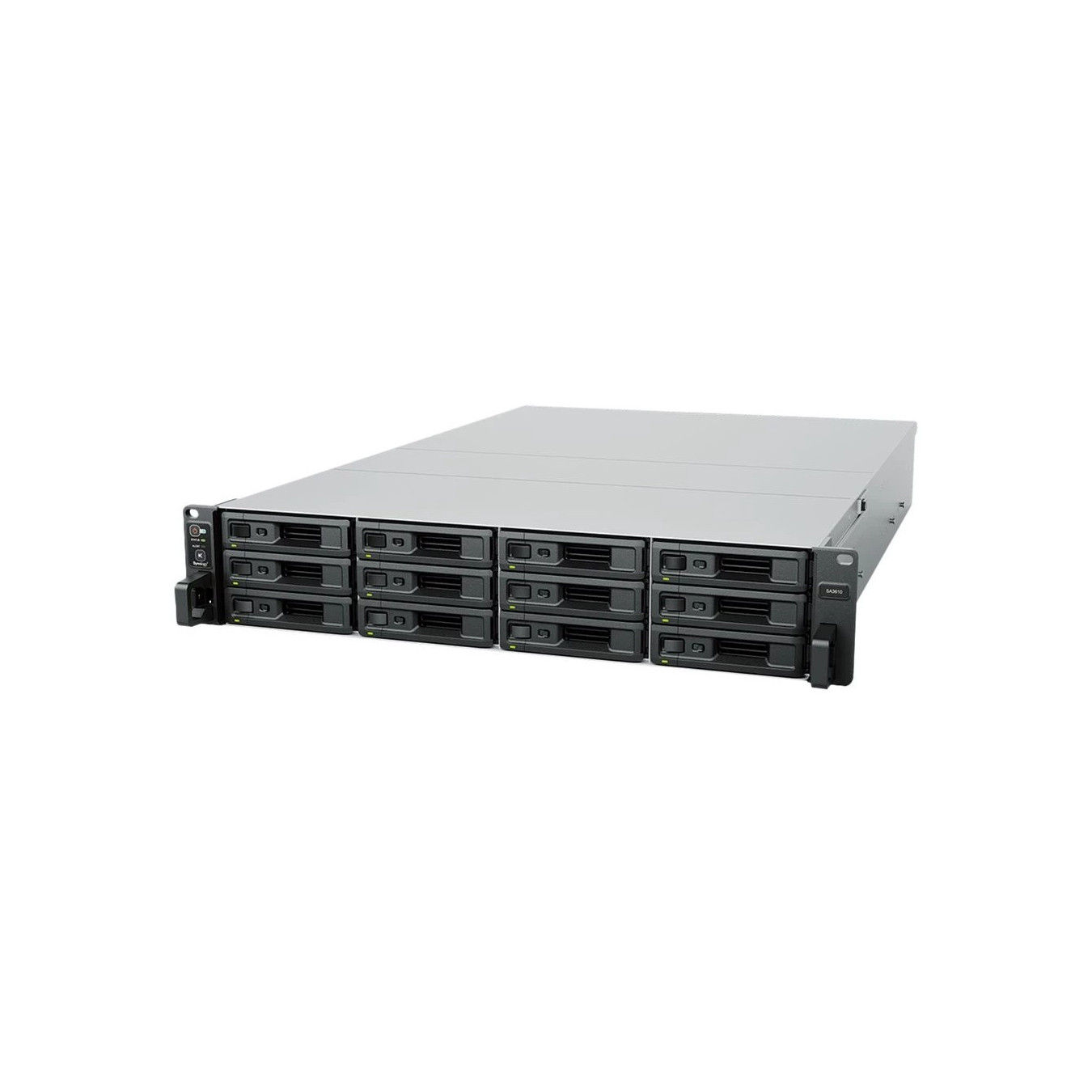 Synology SA3410 - 12-Bay 2U Rack NAS - Intel Xeon D-1541 2.1/2.7GHz, 16GB DDR4, Black/Grey — Buy in Cyprus with Fast Delivery