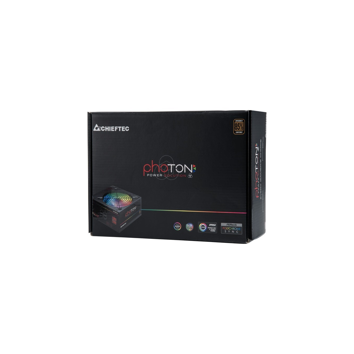 Chieftec Photon CTG-650C-RGB - 650W Semi-Modular PSU, RGB Illumination, Black — Buy in Cyprus with Fast Delivery