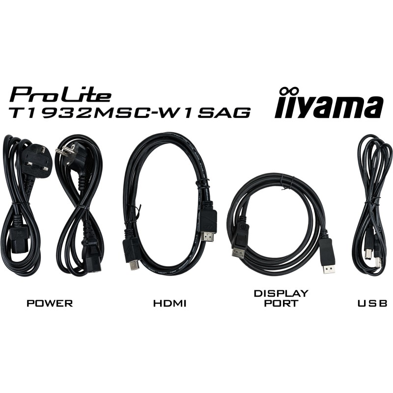 Buy IIYAMA ProLite T1932MSC-W1SAG - 19in (48.3 cm) 5:4 10pt Multi-Touch IPS Moni... in Cyprus, Nicosia, Limassol, Larnaka, Pafos